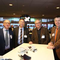 Bruno Sinzig, René Lafontaine (Schönegg-Garage), Ruedi Leibundgut (ESA) und Patrik Burkhardt (Schönegg-Garage)